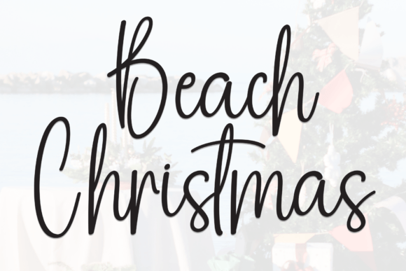 Beach Christmas: Sweet Handwriting for Any Design
