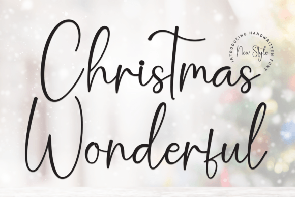 Christmas Wonderful: A Sweet Handwritten Font for Joyful Designs