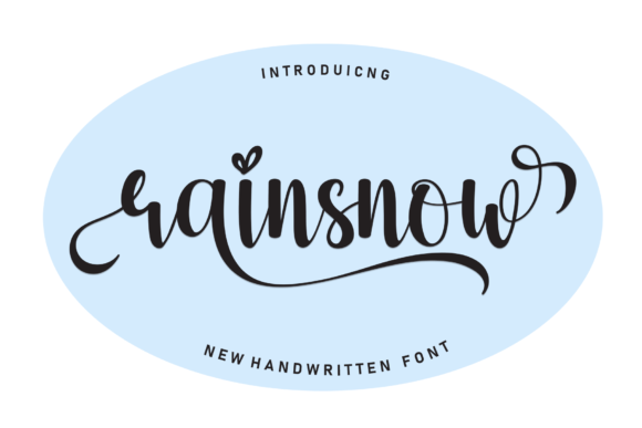 Rainsnow: The Elegant Script Font for Handcrafted Design