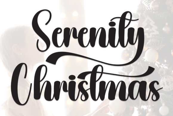 Serenity Christmas: A Joyful Handwritten Display Font